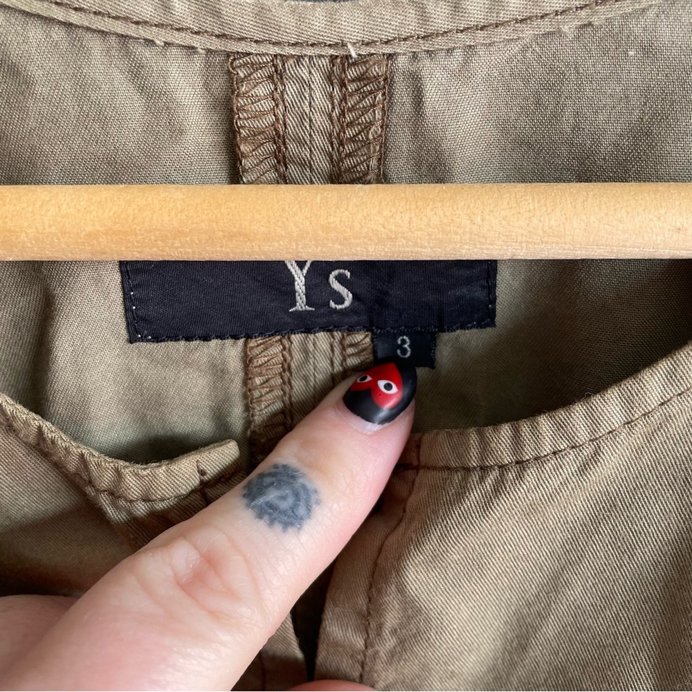 Yohji Yamamoto Y’s cotton asymmetrical hem midi dress - Picture 3 of 7